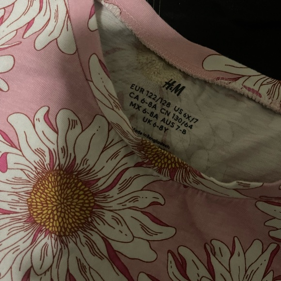 White Daisy Short Sleeve Tee Set - Picture 3 of 4